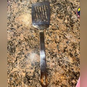 Stainless Steel kitchen Utensil Slanted Slotted Spatula Flipper Heavy Duty 13”